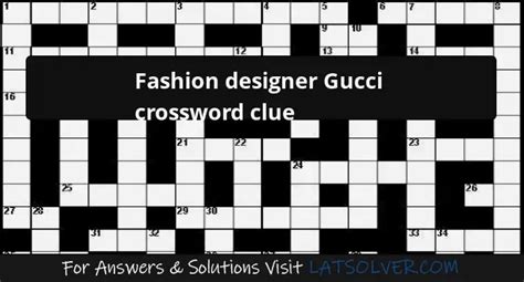 designer gucci's first name|fashion gucci first name crossword.